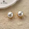 Aitong Design de Joias, Luxo Acessível e Brincos de Alta Qualidade, Brilhantes Elegantes, Brincos Clássicos de Nicho, Brincos de Pérola com Franjas
