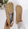 Zapatos Individuales Perezosos Transfronterizos Europeos y Americanos Suela Plana Talla Grande Estilo Étnico Calados Comercio Exterior Punta Redonda Caña Baja Transfronterizo Planos Al Por Mayor Talla Grande