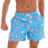 2022 Novo Comércio Exterior Transfronteiriço Amazon 3D Impressão Casual Masculino Calças de Praia Flamingo Série Frutas Shorts