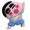 Dança Crayon Shin-Chan Fu Personagem Resina Epóxi Materiais DIY Acessórios Decorações Ímãs de Geladeira Chaveiros Pingentes para Capa de Celular
