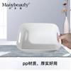 Caja Portátil de Gran Capacidad Caja de Capas Caja de Almacenamiento Plástico Escritorio Herramientas y Utensilios Salón de Belleza Spa Bandeja Blanco