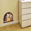 Adesivo de Parede Buraco de Rato Desenho Animado Queijo Cozinha Quarto Corredor
