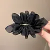Super Fada elegante Chiffon Flor Hairclip Mulheres Verão Costas Cabeça Ponda Tail Clip Headwear Advanced Sense Simple Spring Clip