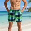 2026 Nuevos Shorts de Playa con Rayas de Palmera Impresión 3D de Venta Caliente Transfronteriza para Deportes, Ocio, Vacaciones, Viajes para Hombres