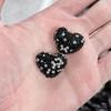 Bola de diamante incrustada con cuentas de cristal de pedrería, cuentas con agujero, cuentas espaciadoras, hechas a mano, material para colgante de pulsera de mano, accesorios de joyería DIY al por mayor