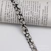 Nueva cinta de encaje con cuentas de diamantes cosida a mano, accesorio para decoración de cuello de ropa, hecho a mano