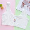 Em estoque Sutiã estilo colete de cor sólida para atacado Algodão Puro Anti-impacto Roupa íntima para meninas Confortável Macio Período de Desenvolvimento Envolva o Peito