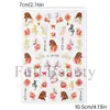 Pegatinas Transfronterizas para Uñas Estilo Chino Año del Caballo Año Nuevo Flores de Pan de Oro y Caballo Dibujos Animados Pegatinas Adhesivas para Uñas