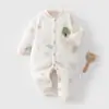 Mameluco para Bebé 40g Acolchado Ropa Cálida para Bebé Mameluco para Recién Nacido Mono Fino de Algodón Pijama de Otoño e Invierno