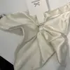 Bufanda Cuadrada de Satén Sedoso Estilo Coreano Lazo para el Cabello Cinta para la Cabeza Lazo para el Cabello Bola en la Cabeza Adorno Brillante para la Cabeza Cuerda para el Cabello Flor Cuadrada en la Cabeza para Mujeres