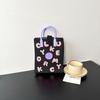 Bolsa de Celular Estilo Ins de Alta Qualidade, Bolsa de Tricô de Grande Capacidade, Bolsa de Ombro Transversal Versátil de Nicho, Bolsa de Mão Fashion de Desenho Animado
