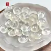 Ágata de Hielo Alto Ping An Kou 15mm Calcedonia Blanca Ping An Kou Accesorios Hechos a Mano para Bricolaje Material de Caballo Adornos Transparentes de Hielo Fábrica al por Mayor