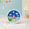 Pintura em Creme 3D para Crianças DIY Pintura Manual Pintura Oceânica Cena de Micro Paisagem Pacote de Material de Brinquedo Educativo