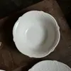 En stock: Platos llanos de cerámica repujada estilo francés, platos de cerámica vintage con diseños florales, platos de cerámica, platos para bistec y platos de postre