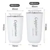 Taza de Acero Inoxidable 304 Engrosada con Aislamiento al Vacío, Aspecto de Alta Calidad, Portátil, para Coche, Taza de Café para Exteriores, Vaso de Agua Simple para el Hogar