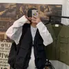 Chaleco de trabajo de verano para hombre, marca de moda, estilo japonés Harajuku, funcional, suelto, sin mangas, chaqueta para hombre