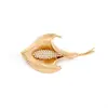 Ornamentos Europeus e Americanos Transfronteiriços Sensação de Luxo Leve Broche de Flor Lírio Calla com Strass Design Moderno Broche de Abelha Versátil para Mulheres