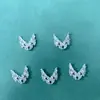 Decorações Populares de Zircônia Lateral para Nail Art, Lua Crescente Francesa Estrela Brilhante Cheio de Diamante Luxo Leve Strass 3D para Nail Art