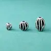 Novas Contas Espaçadoras Texturizadas em Prata de Lei S925 Vintage Desgastado Padrão de Galho de Prata Tailandesa para Fio de Miçangas DIY Acessórios de Prata