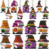 Colgante decorativo de madera de 8 piezas para el Festival de los Fantasmas de Halloween