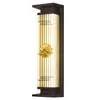 Luminária Solar de Parede Externa Lâmpada de Parede à Prova d'Água Externa para Pátio Nova Iluminação de Tira Foco para Pilar de Portão de Vila Estilo Chinês