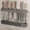 Soporte de Cuchillos de Cocina Estante de Almacenamiento Montado en la Pared, Organizador de Cuchillos sin Taladro, Estante de Cuchillos de Cocina Montado en la Pared, Organizador de Almacenamiento