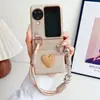 Funda para teléfono móvil con patrón de cuero de color mágico inyectado en aceite es adecuada para OPPO Find N2 FLIP cuerda de mano N3 FLIP tendencia