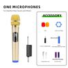 Microfone sem fio transfronteiriço um para dois guia de áudio externo ao vivo explosões de comércio exterior família KTV microfone para cantar