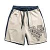 Procesamiento de Fábrica Personalizado Verano Hombres Pantalones Cortos Deportivos Casuales de Cinco Puntos Rectos Holgados Talla Grande Pantalones Cortos con Botones y Empalme