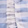 Toalha de Mesa Xadrez Yimanqi Yun, Tecido Xadrez de Algodão e Linho, 12 Cores, Toalha de Mesa com Franjas, Fornecimento Direto da Fábrica