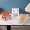 Nuevo Soporte para Teléfono de Silla de Playa Creativa, Mini Silla Divertida, Decoración de Escritorio de Oficina, Adorno de Madera al por Mayor