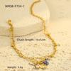 Pulseira de Aço Titânio de Luxo Leve de Alta Qualidade para Outono e Inverno, Pulseira Feminina com Pingente de Gota d'Água, Zircônia e Pérola, Marca Redonda, Joia