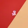 Parche de goma suave caricatura poni joyería DIY anillo para el pelo carcasa de teléfono móvil etiqueta licencia de conducir marcapáginas accesorios material