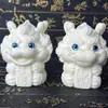 Talla de Marfil de Fruta de una Bestia Auspiciosa que Trae Fortuna Qilin 6*6 Adorno de Artesanía de Madera para Mesa de Sala de Estar del Hogar