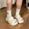 Chinelos de Porquinho Desenho Animado em EVA Femininos Verão Externo Antiderrapantes Solado Grosso Casa Banheiro Versáteis Bico Fechado Femininos Atacado