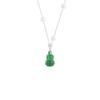 2025 Tendencia de Tiktok Nuevo Colgante de Calabaza Verde Estilo Chino Diseño de Nicho Versátil Collar de Clavícula de Gama Alta