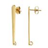 Brincos de pérola de aço inoxidável 18K Acessórios Irregular Estilo coreano Brincos simples Design de nicho diy Brincos Acessórios