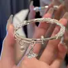Pulseira Floral para Mulheres, Pulseira de Borboleta para Estudantes, Presente para Mãe no Dia dos Namorados, Pulseira para Mulheres, Joias de Design de Nicho