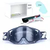 Set de Casco de Motocicleta Clásico en Stock, Gafas Todoterreno, Gafas de Exterior a Prueba de Viento, Gafas de Esquí UV, Gafas de Montar