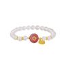 Pulsera Caqui Ruyi Calcedonia Blanca para Mujer Nueva Ágata China Lujo Ligero Personalizada Versátil Regalo para Novia