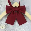 Uniforme JK Estilo College Cor Sólida Estudante Feminina Gravata Borboleta Uniforme Escolar Estilo Japonês Terno Seikan Gravata Borboleta Raízes Vermelhas