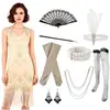 Vestido de Noche Gatsby de los años 20 Retro con Lentejuelas y Perlas, Cuello en V, Borlas AliExpress Amazon Wish