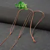 Cordón de cera para colgar colgantes, dorado, cordones para colgantes de jade y jade Hetian, cordones de hilo de jade para collares, cordón cruzado para cuentas celestes, diseño simple