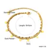 Pulsera Popular Transfronteriza de Acero Inoxidable, Estilo Ins Cadena Gruesa Metálica Europea y Americana Pulsera Chapada en Oro de 18K Joyería, Venta Directa del Fabricante