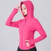 Chaqueta de Correr y Yoga para Exteriores de Nuevo Estilo Engrosada Primavera/Otoño 2026 para Mujer con Cremallera Completa Adelgazante Alta Elasticidad Ropa de Fitness Top