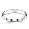Anillo de Plata de Ley S925 con Moissanita Cola de Pez, Anillo Sencillo y Versátil para el Dedo Índice, Joyería de Moda y de Alta Gama para Mujeres