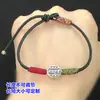 S999 Prata para Pés Retrô Cinco Vias Deus da Riqueza Guia Nobre Contas de Balde Corda de Mão Trançada Colar Acessórios DIY Feitos à Mão