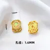 Anillo Antiguo de Oro Incrustado con Piedras Preciosas Pulsera con Corte de Nube Accesorios para Collar Accesorios Recortados Hechos a Mano DIY con Cuentas
