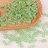 Contas Soltas de Vidro Imitação Calcedônia, Contas Perfuradas de Vidro em Formato de Bambu, Acessórios para Joias de Pulseira e Colar Estilo Chinês Feitos à Mão para DIY