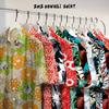 Vacaciones en el Sudeste Asiático Camisa de Flores para Hombre Manga Corta Camisa Hawaiana de Playa Verano Nuevo Chaqueta Estampada Holgada para Hombre